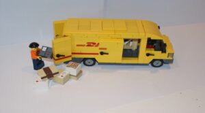 Toy DHL van