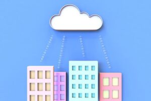 Houses and an AWS cloud