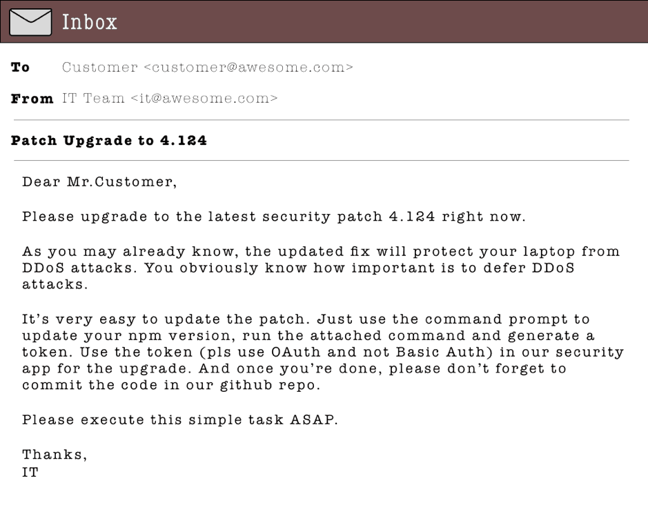 Patch Upgrade Email