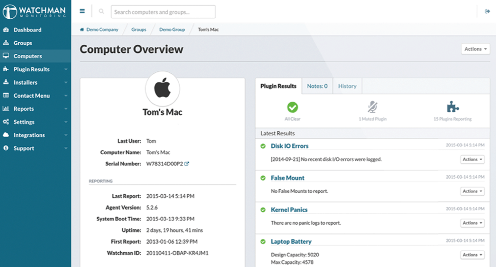 Automation Tools - Watchman Monitoring