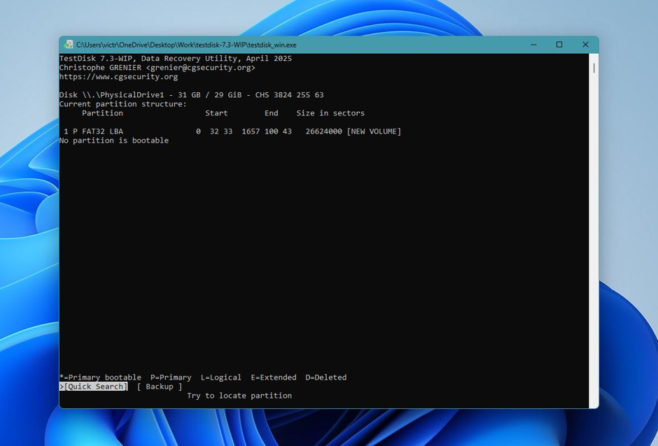 Deleted Partition Actions