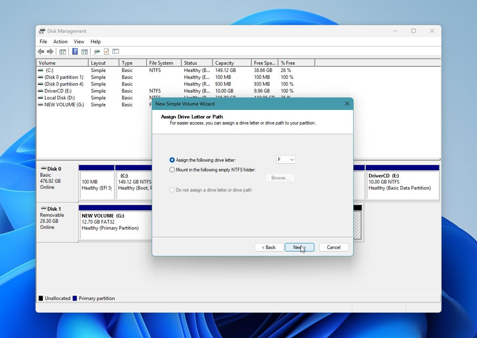 Deleted Partition Actions