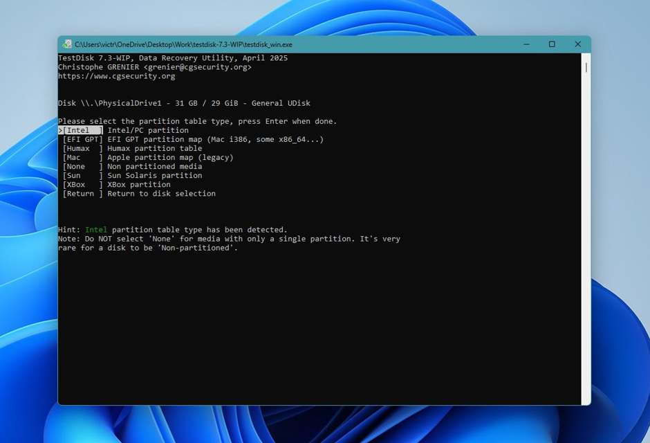 Deleted Partition Actions
